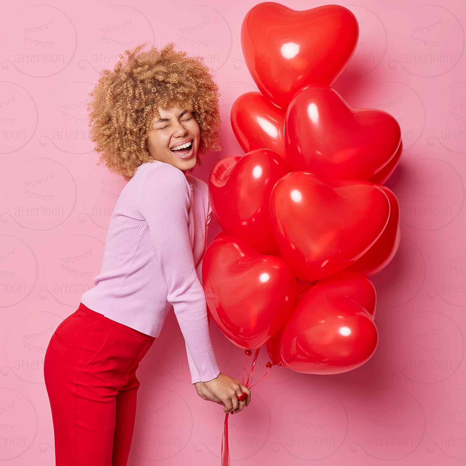 Globos de látex en forma de corazón de 12 pulgadas, gruesos, extrafuertes para guirnalda de baby shower, boda, cabina de fotos, suministros de