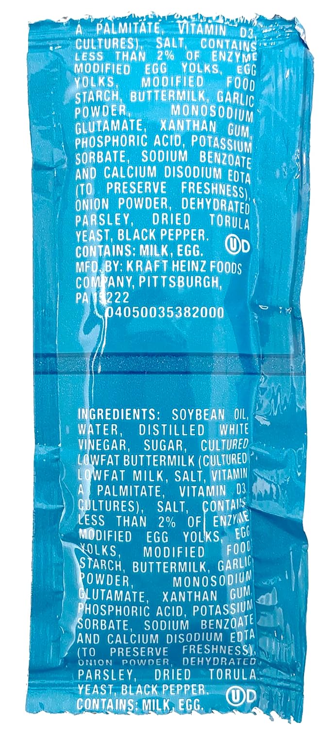 Heinz – Paquete variado de paquetes de condimentos que incluye salsa barbacoa, rancho, salsa de tomate y mostaza de miel, paquetes individuales de