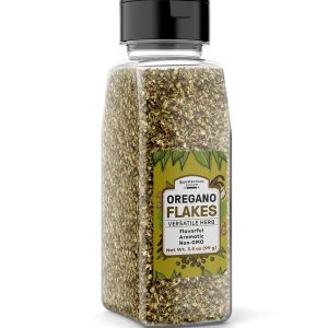 Unpretentious Copos de orégano, 3.5 onzas, rico sabor, hierba versátil, recipiente conveniente Unpretentious Copos de orégano, 3.5 onzas, rico sabor, hierba versátil, recipiente conveniente