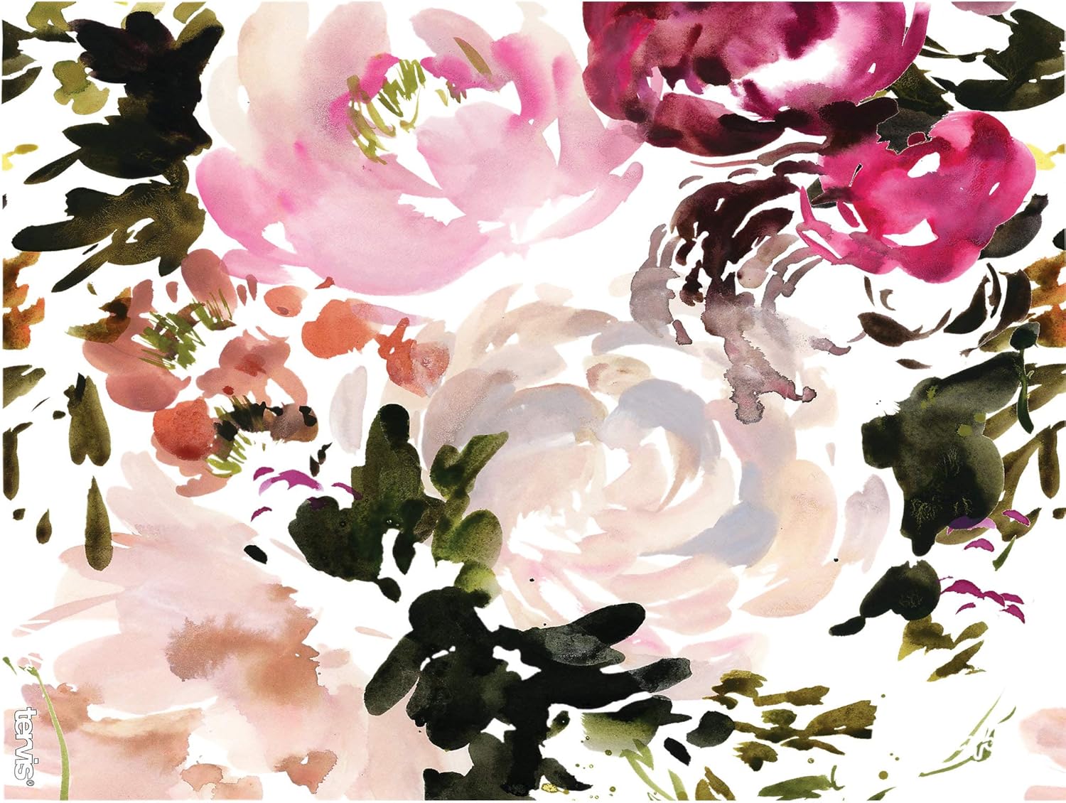 Tervis Kelly Ventura Floral Collection – Vaso aislado de doble pared hecho en Estados Unidos mantiene las bebidas frías y calientes, 24 onzas,