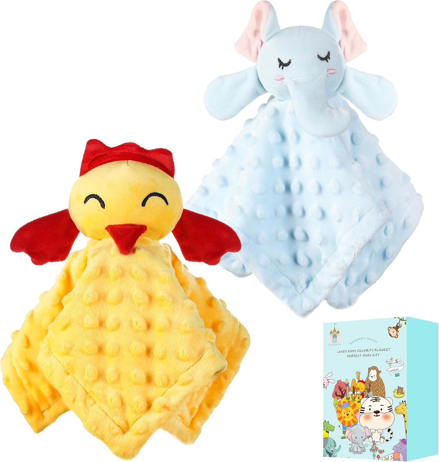 Cute Castle Manta de seguridad para bebé, suave, unisex, artículos esenciales para recién nacidos para niños y niñas, paños neutros para