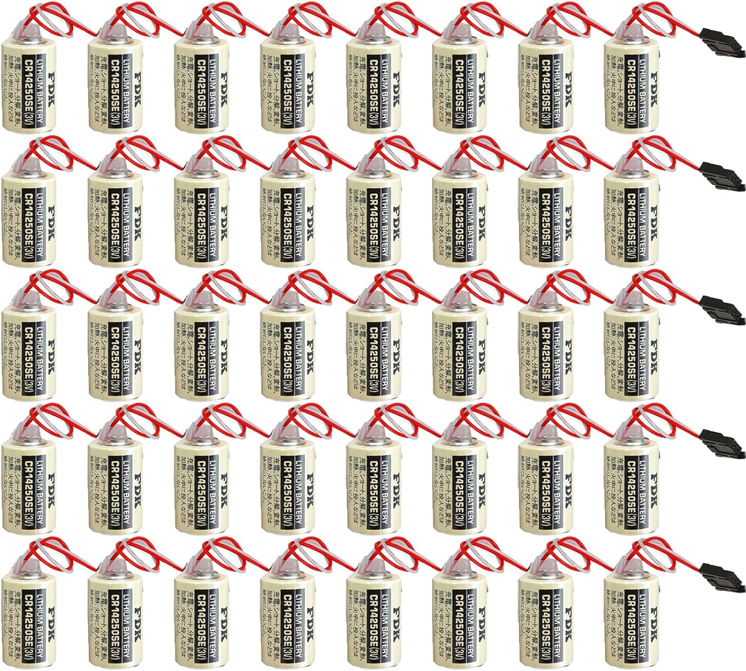 WELLVEUS40 PackCR14250SE 3V Lithium Battery for Sanyo CR14250SE Battery for FDK Lithium Battery CR14250SE, 1747-ba Battery, 1000mAh