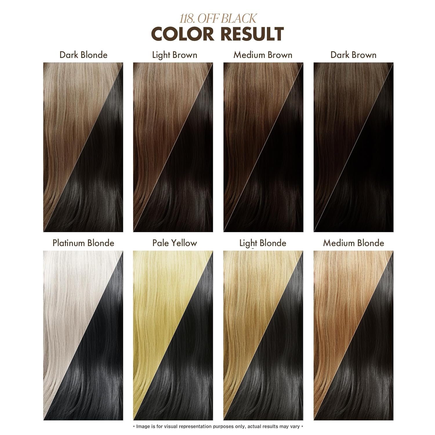 Adore Tinte semipermanente para el cabello, vegano y libre de crueldad, 4 onzas líquidas, 118 Off Black (paquete de 1)