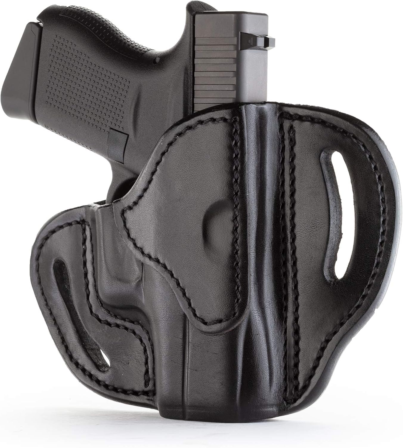 1791 Gunleather Glock 43 – Funda de piel para pistolas de mano derecha OWB G43 para cinturones. Se adapta a Glock 43 y Ruger LC9 y Ruger SR22