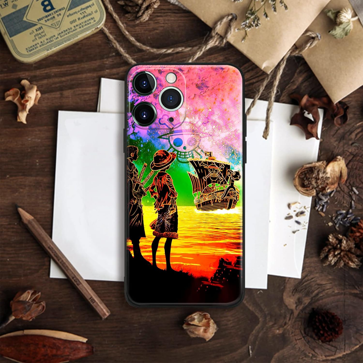 Funda protectora de silicona suave con diseño de anime japonés a la moda, anticaída, diseño de manga, funda protectora de dibujos animados (para
