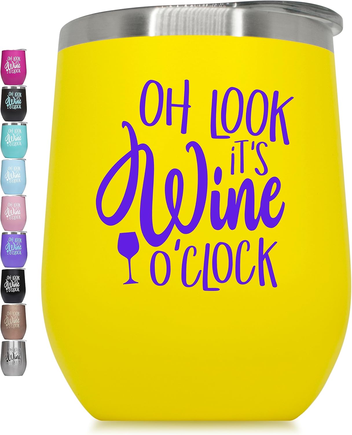 Prokitline Vaso de vino con refranes, copa de vino divertida de acero inoxidable de alta calidad para hombres, mujeres, hermana, mamá, amiga,
