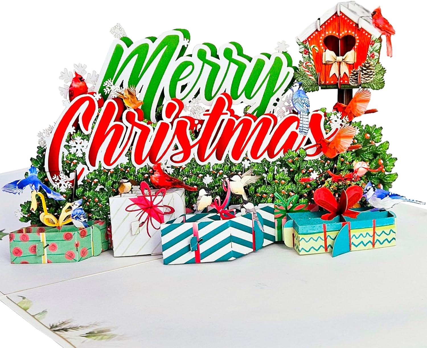 22 CRAFT By 22CRAFT Tarjetas de Navidad desplegables, tarjetas de Navidad 3D emergentes de Feliz Navidad, tarjeta de felicitación de Navidad de 6 x