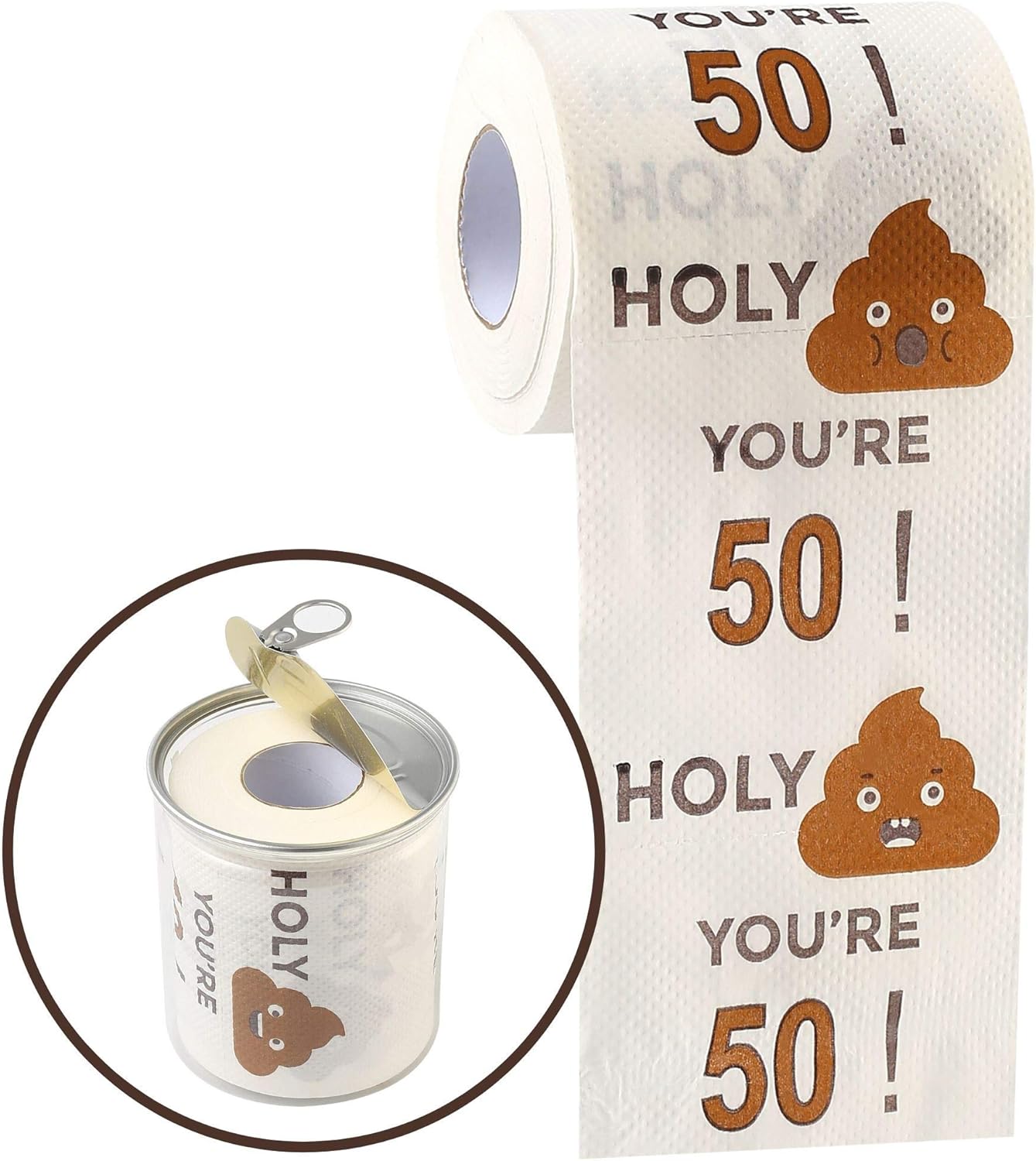 Winoo Design – Papel higiénico divertido de 3 capas para regalo de Feliz cumpleaños para mujeres y hombres