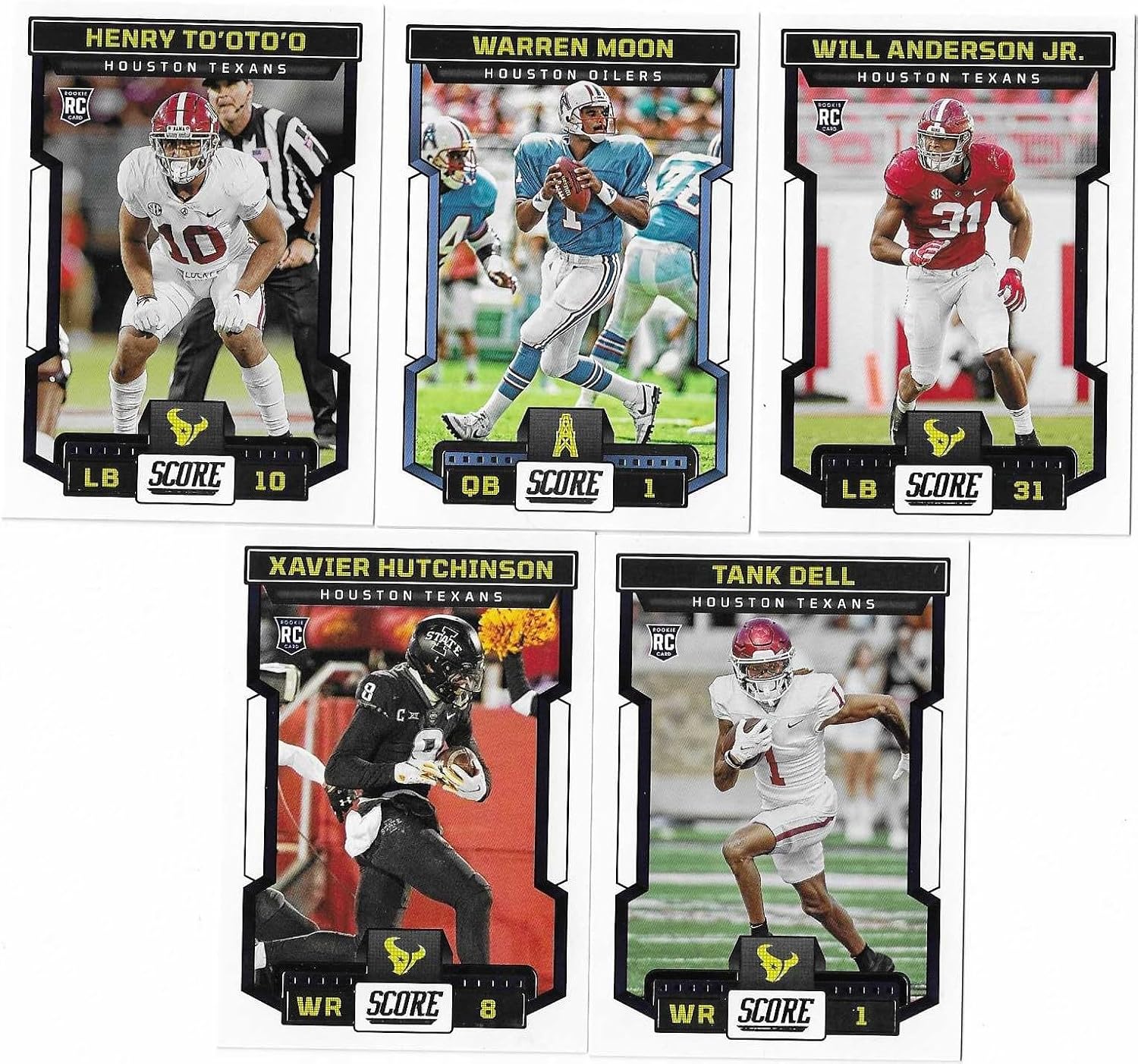 2023 Panini Score Football Houston Texans Team Set Gift Pack 2023 Score Team Plus Bonus Texans Set 2010-2022