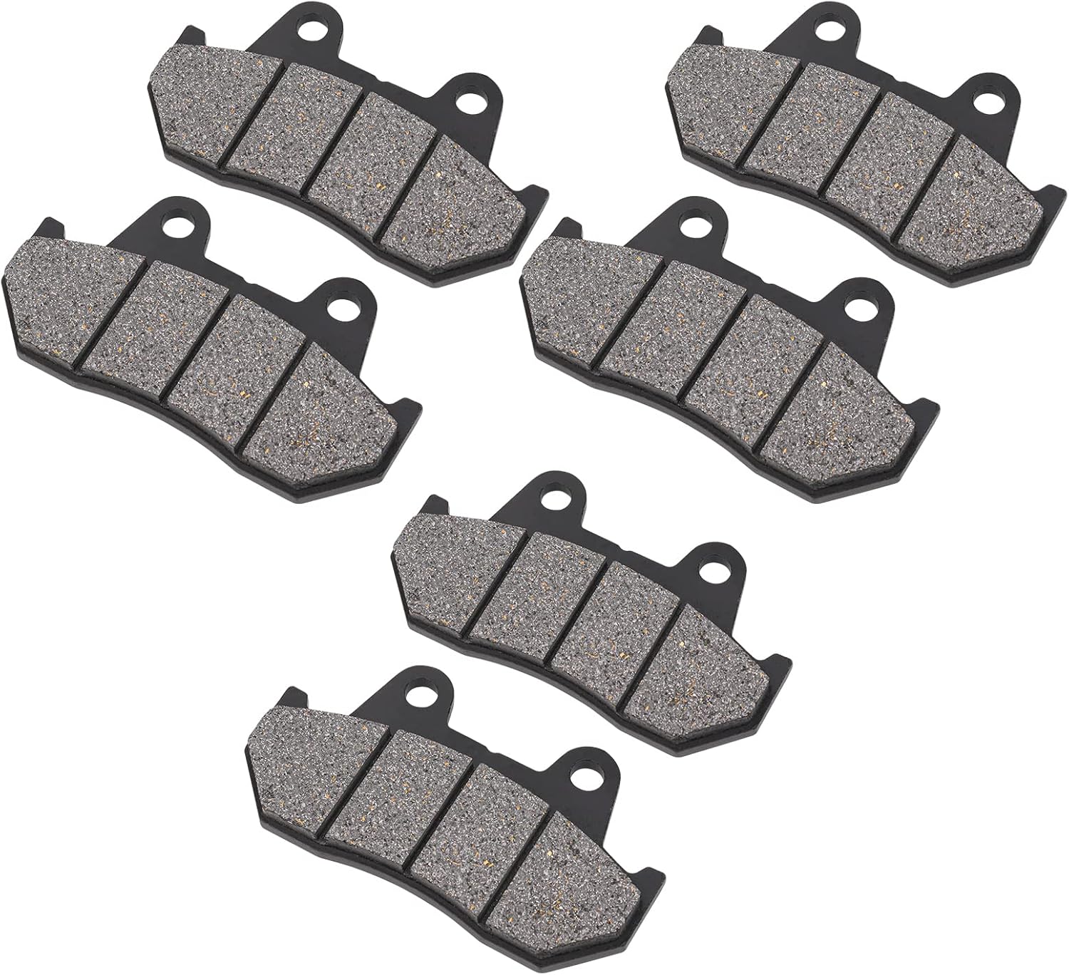 AHL Juego de pastillas de freno semimetálicas delanteras y traseras para Honda GL1100A GL1100 A GL 1100A 1100 A Goldwing Aspencade 1982-1983