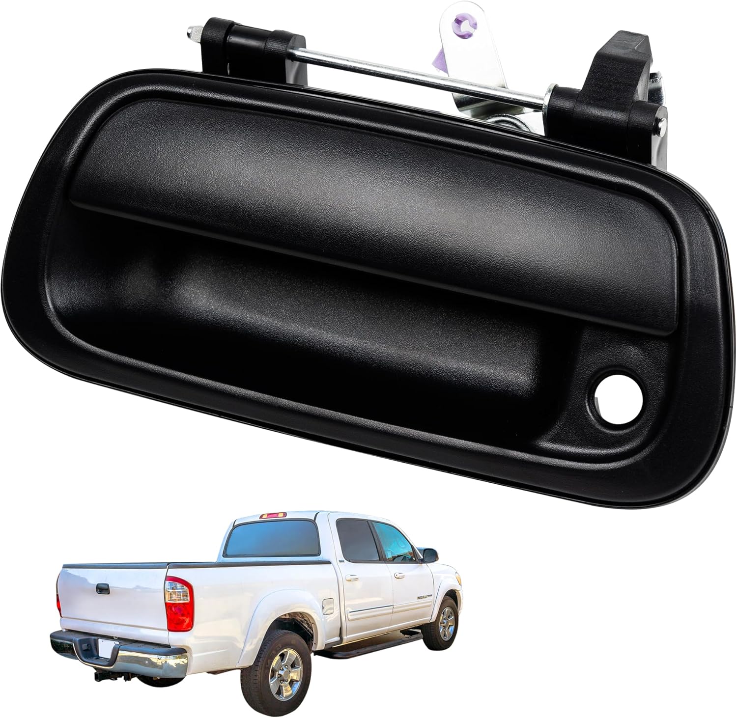 Pestillo de manija de puerta trasera para Toyota Tundra 2000 2001 2002 2003 2004 2005 2006 con orificio para llave