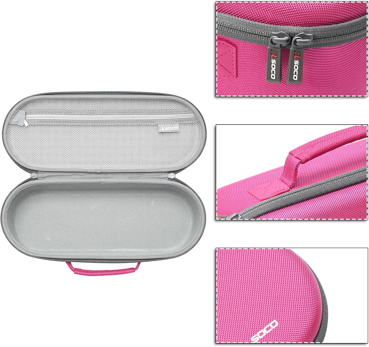 RLSOCO Estuche de viaje para secador de pelo supersónico Dyson, bolsa de almacenamiento para secador de pelo Dyson – Rosa