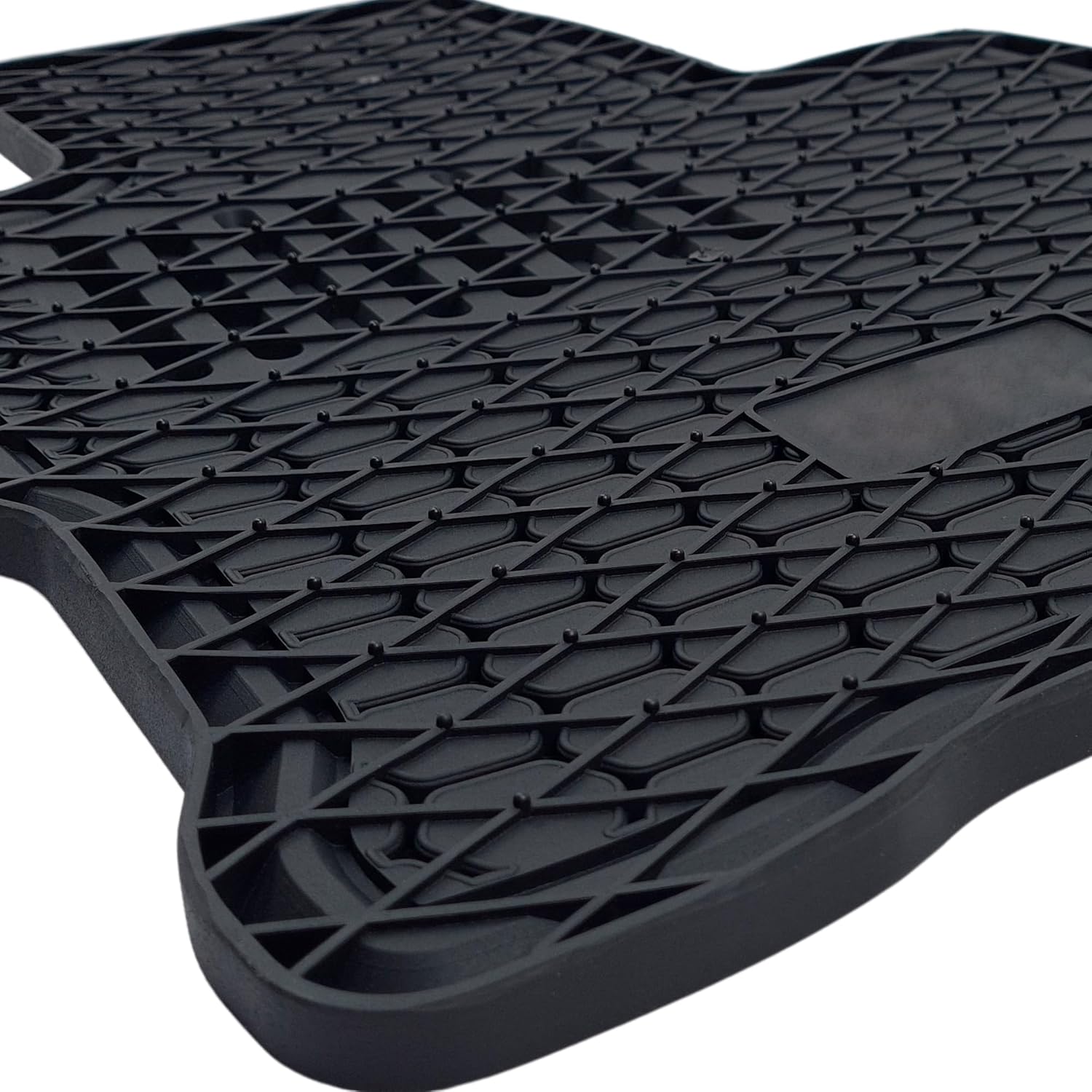 Ajuste personalizado para Ford Bronco 2021-2024 Premium para todo tipo de clima, tapetes y forros de goma delanteros y 2 fila resistentes (negro)