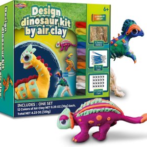 Sense&Play Kit de manualidades de dinosaurio de arcilla seca al aire para niños, crea con 6 esqueletos de dinosaurio, juguete educativo STEM – Juego Sense&Play Kit de manualidades de dinosaurio de arcilla seca al aire para niños, crea con 6 esqueletos de dinosaurio, juguete educativo STEM – Juego