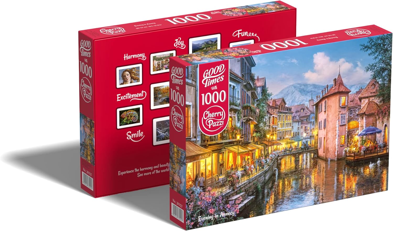 Evening in Annecy – Rompecabezas de 1000 piezas, alta definición con colores vibrantes para adultos y adolescentes, interactúa con familiares y