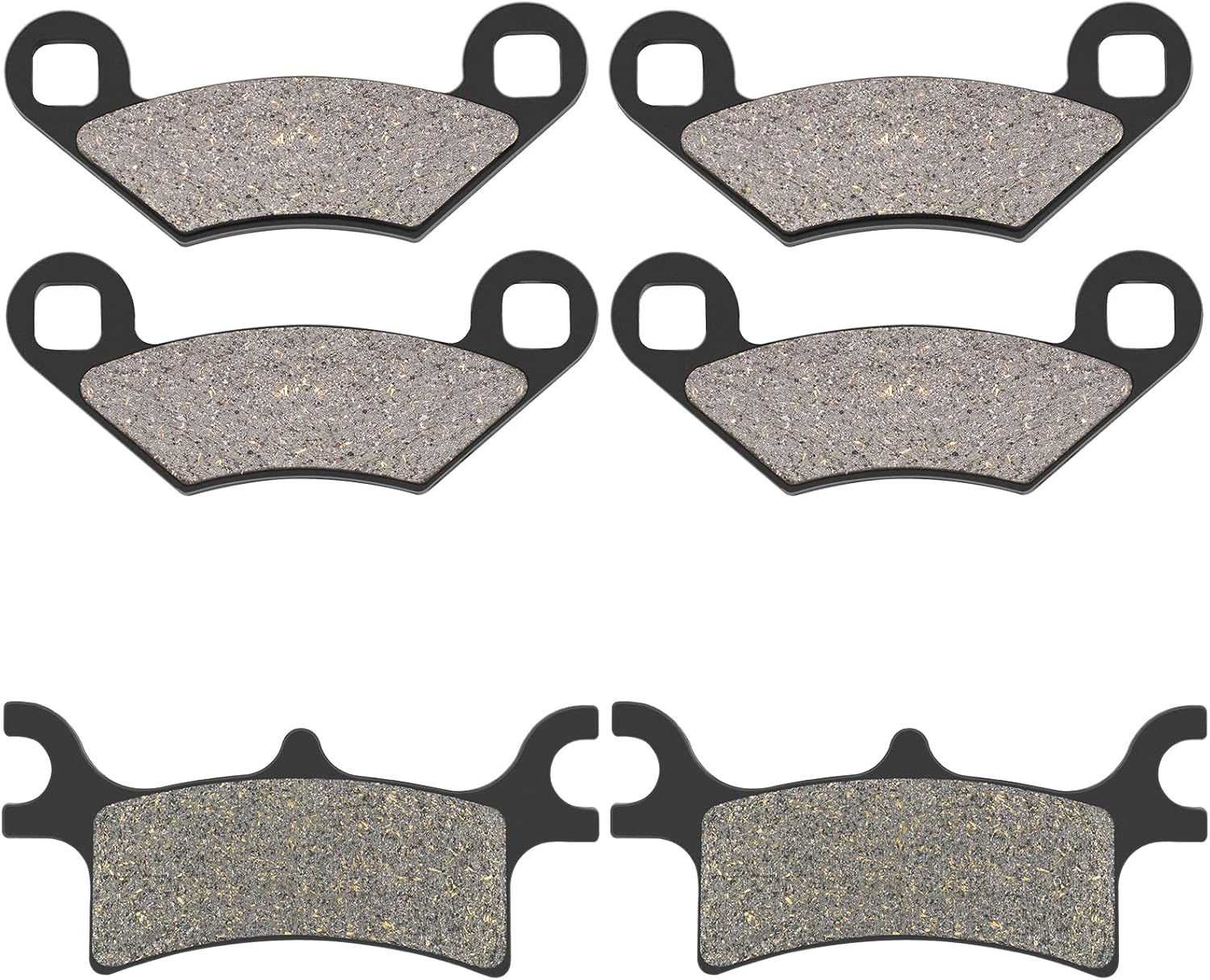 AHL Pastillas de freno delanteras y traseras para Polaris 500 Sportsman HOEFI 2003-2008 500 Sportsman X2 2006-2008 500 Scrambler 4×4 2005-2012 600