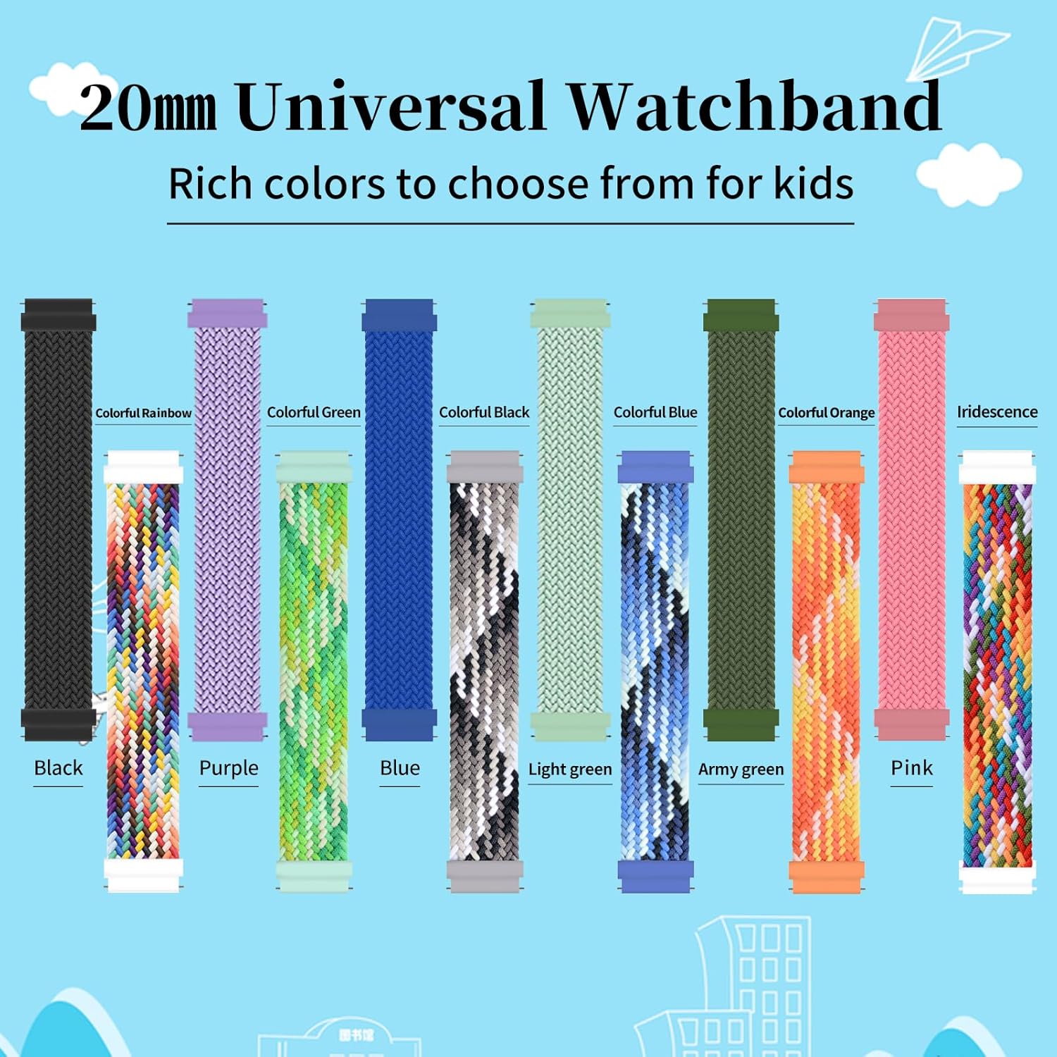 Paquete de 23 correas de reloj de repuesto compatibles con Gizmo Watch 3 2 1Gabb Watch 2 1, 0.787 pulgadas, cambio rápido, elástico y transpirable