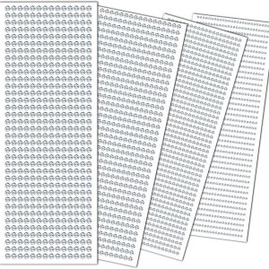 3090 piezas de 4 hojas de calcomanías de diamantes de imitación autoadhesivas de 0.157 pulgadas, gemas de diamantes de imitación para rostro, ojos, 3090 piezas de 4 hojas de calcomanías de diamantes de imitación autoadhesivas de 0.157 pulgadas, gemas de diamantes de imitación para rostro, ojos,