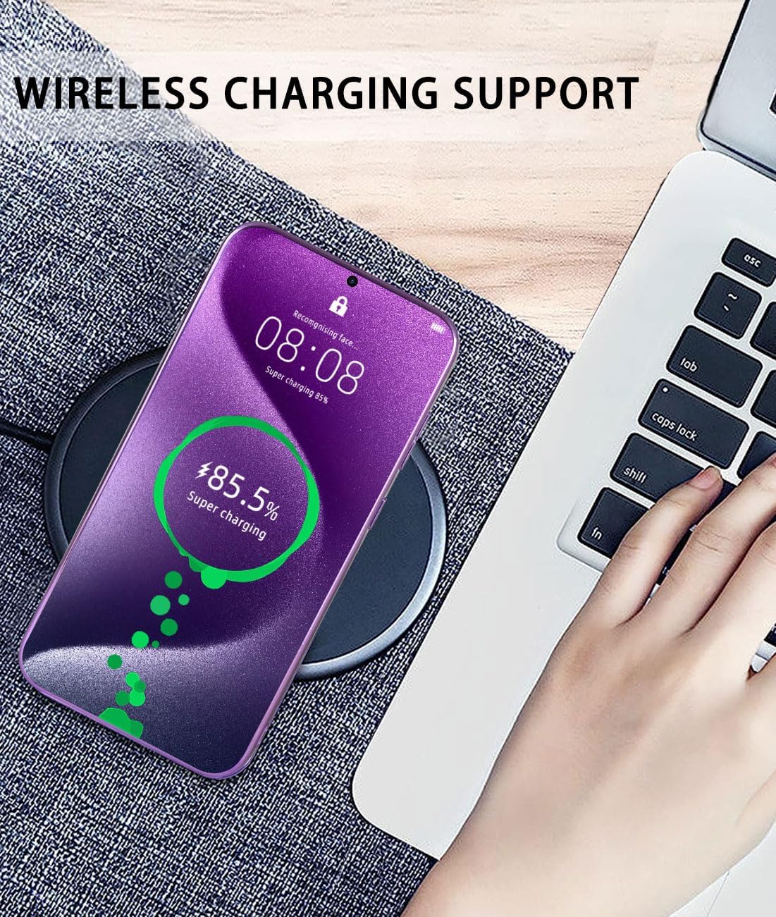Funda compatible con Samsung Galaxy S23 FE 5G, funda delgada con purpurina para mujer, protección contra caídas, resistente funda Hybird para S23 FE