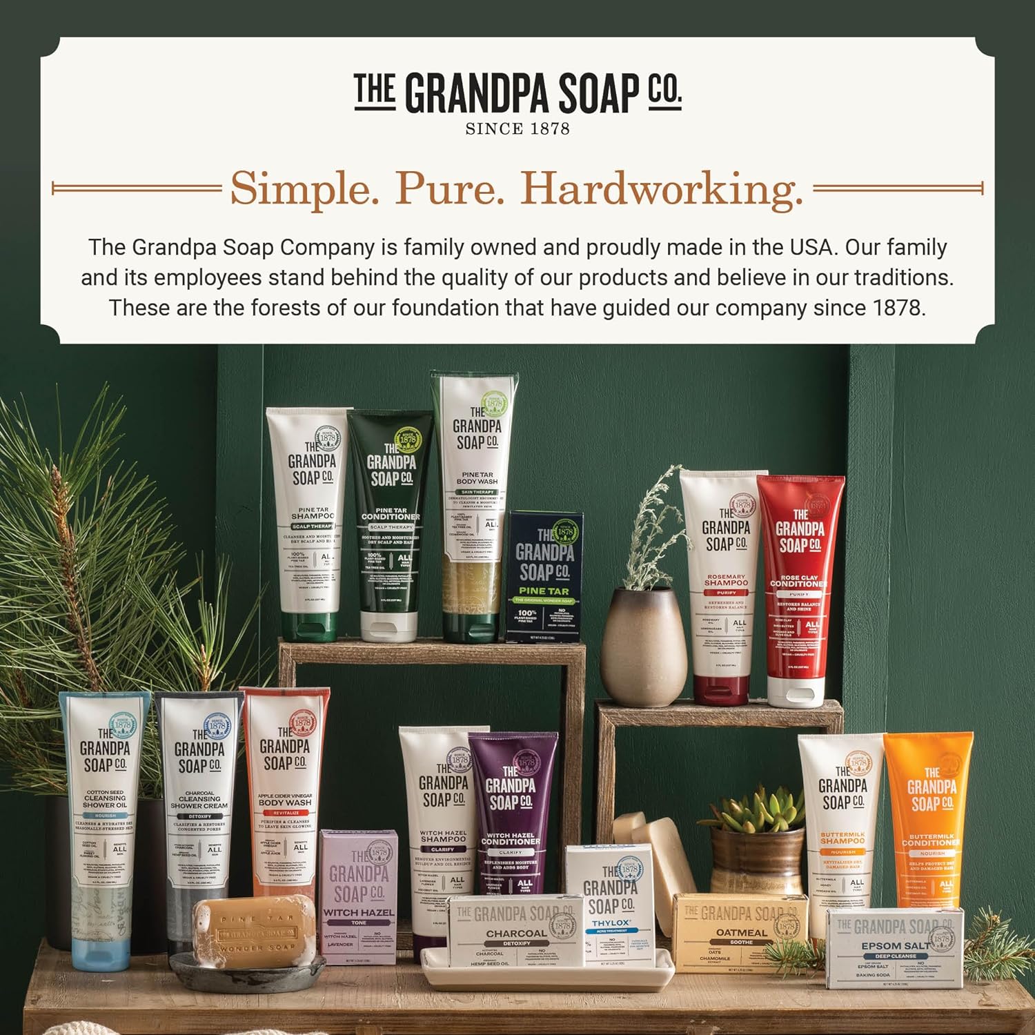 Grandpa’s The Soap Company – Acondicionador profundo de arcilla rosa  Unisex  Arcilla rosa, manteca de karité y aguacate y aceites de oliva  Todo