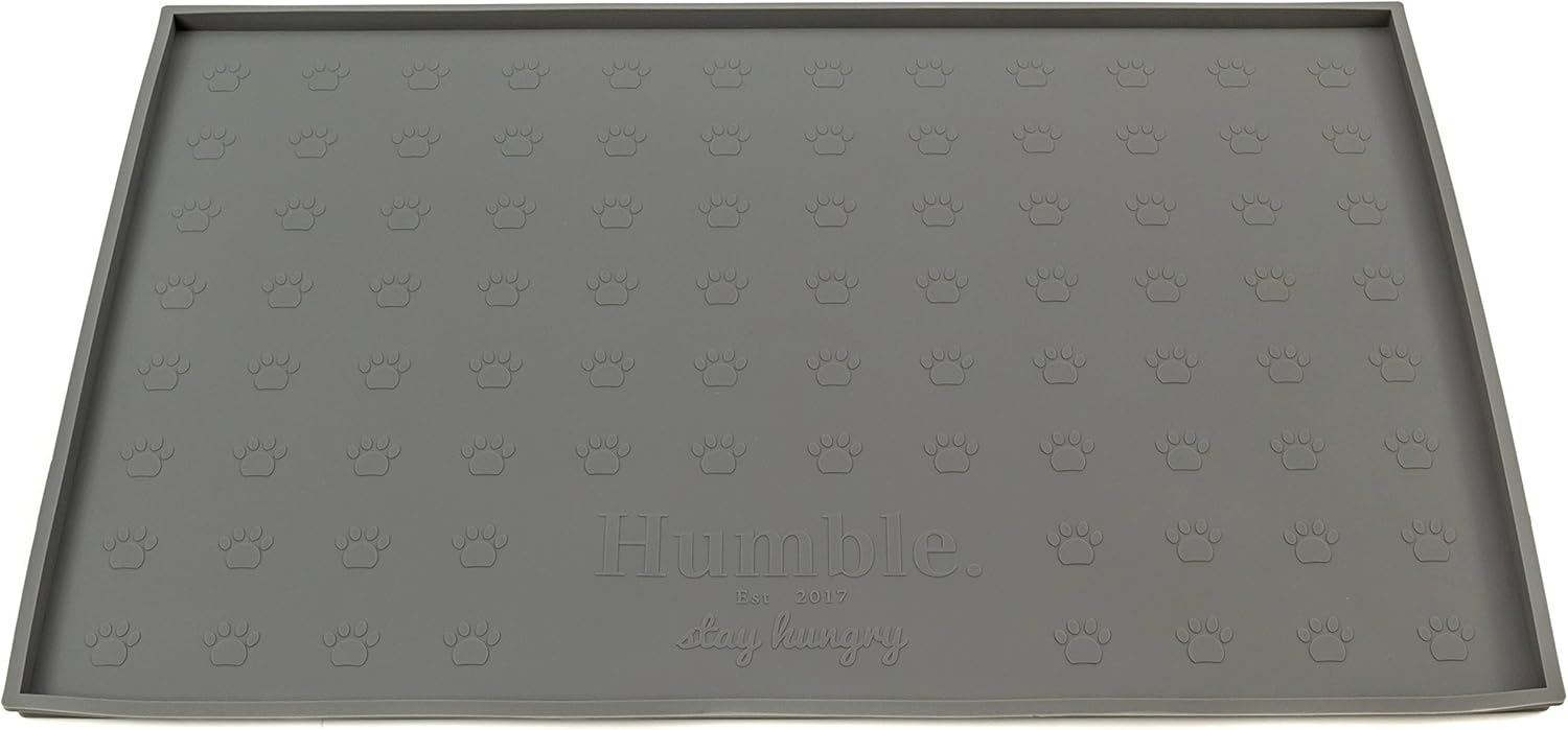 Bandeja de alimentación para alimentos, antideslizante, antiderrames, tapete elevado para comida para perros, fácil de limpiar, impermeable,