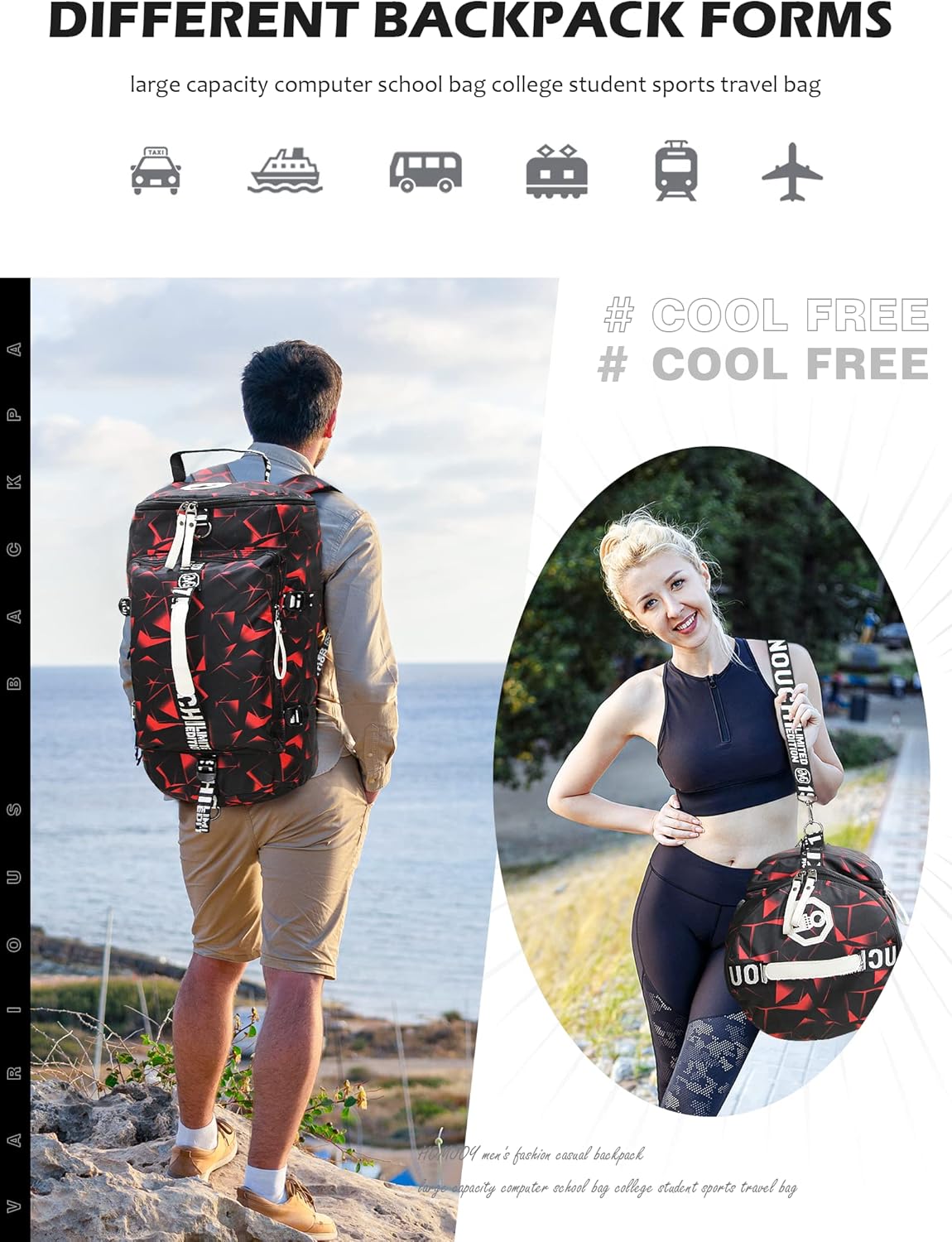 Bolsas de lona deportivas, Rojo -, Bolsas de lona deportivas
