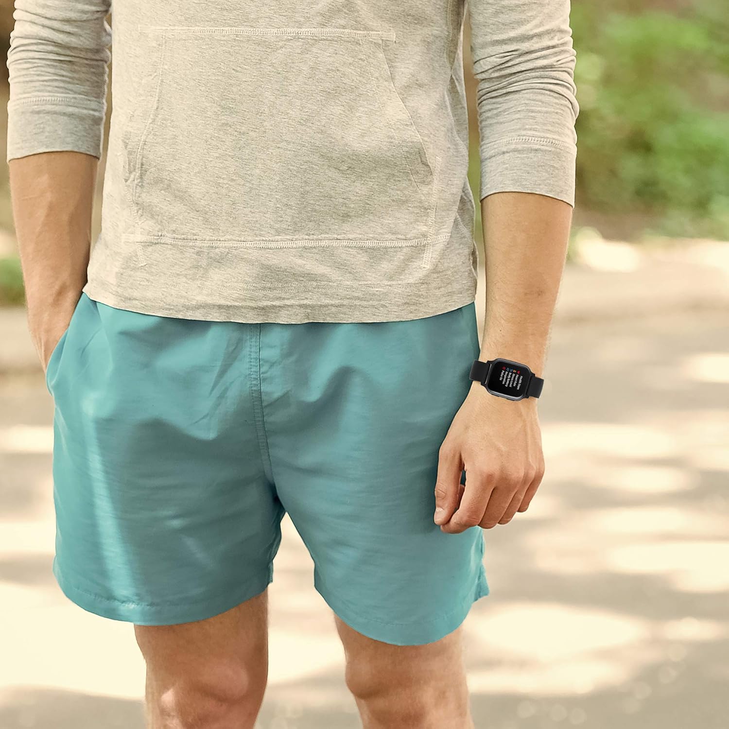 FitTurn Correa de silicona suave y colorida compatible con Garmin Venu Sq Watch de repuesto de liberación rápida, correa deportiva compatible con