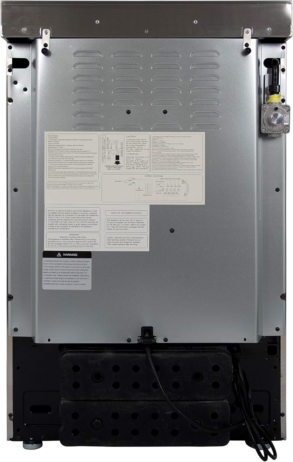 West Bend WB240GRPSS – Horno de gas, 24 pulgadas, metálico
