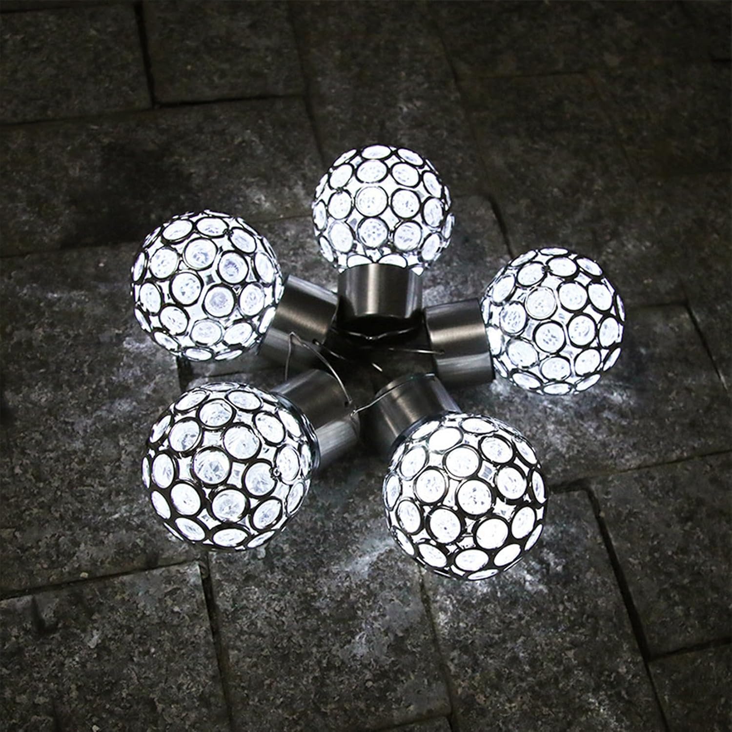 Luces solares decorativas colgantes para vallas, luces de cubierta, luces solares colgantes para exteriores, luces de jardín impermeables, luz LED