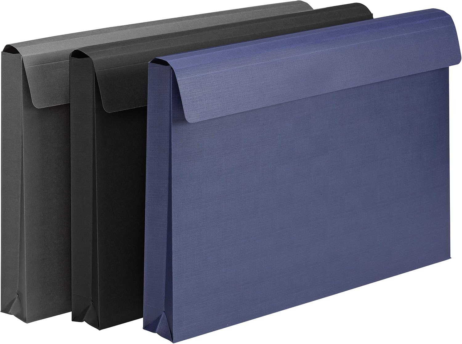 Smead Cartera de lino expandible, expansión de 2.0 in, cierre de velcro, tamaño tabloide, colores surtidos, 3 por paquete (71170))