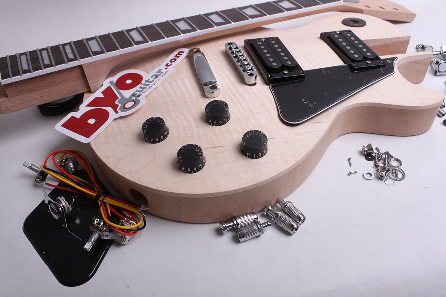 Kit de guitarra LP estándar con tapa de arce macizo