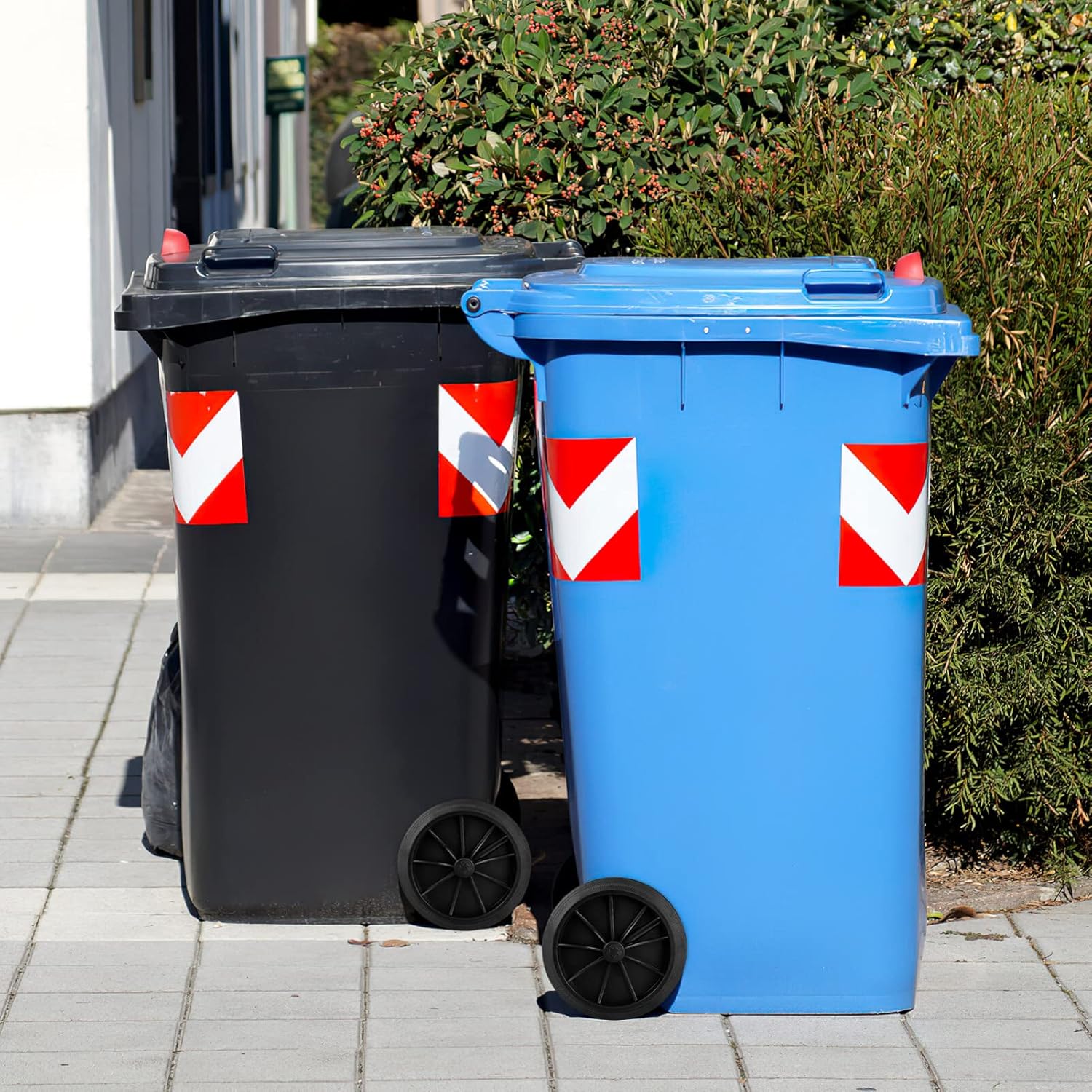 Zerodeko 1 juego de ruedas de cubo de basura de plástico de repuesto, ruedas de cubo de basura con eje hueco, ruedas de repuesto, polea, accesorios