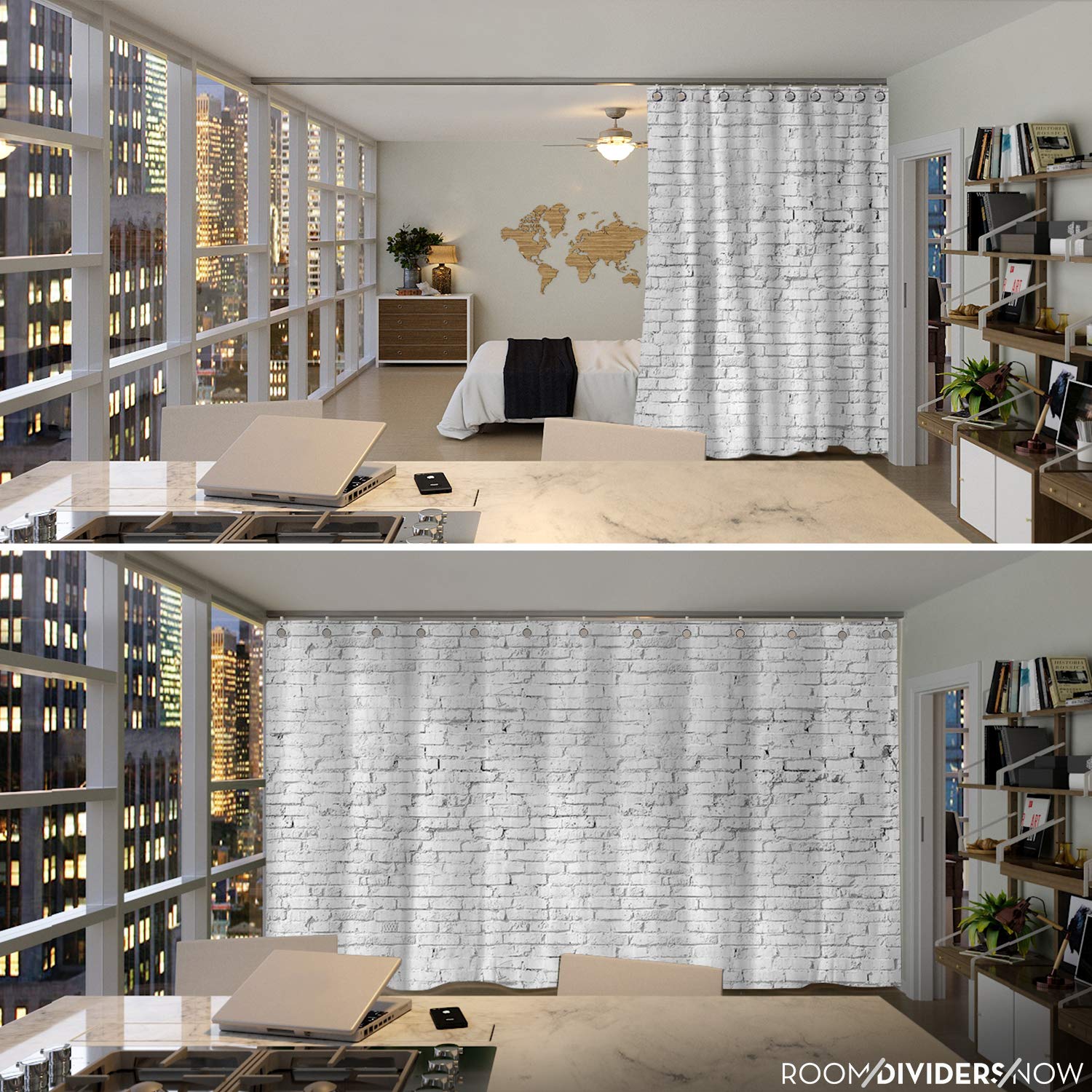 RoomDividersNow – Conjunto de separadores de cuarto, para espacios de 3 pies a 18 pies de ancho