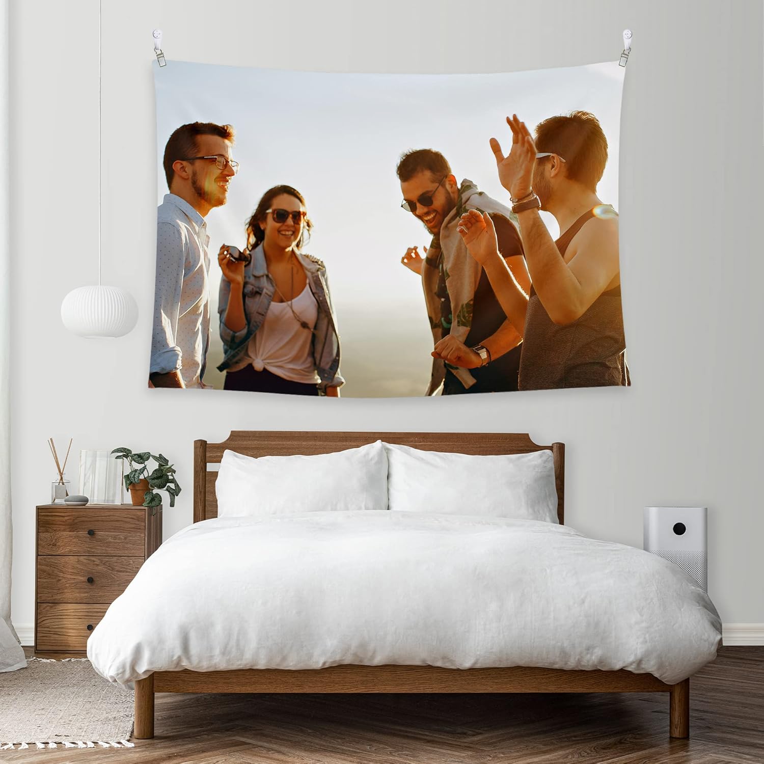 BLINGPAINTING Tapiz personalizado para cargar imágenes personalizables, telón de fondo personalizado, crea tu propio tapiz para colgar en la pared