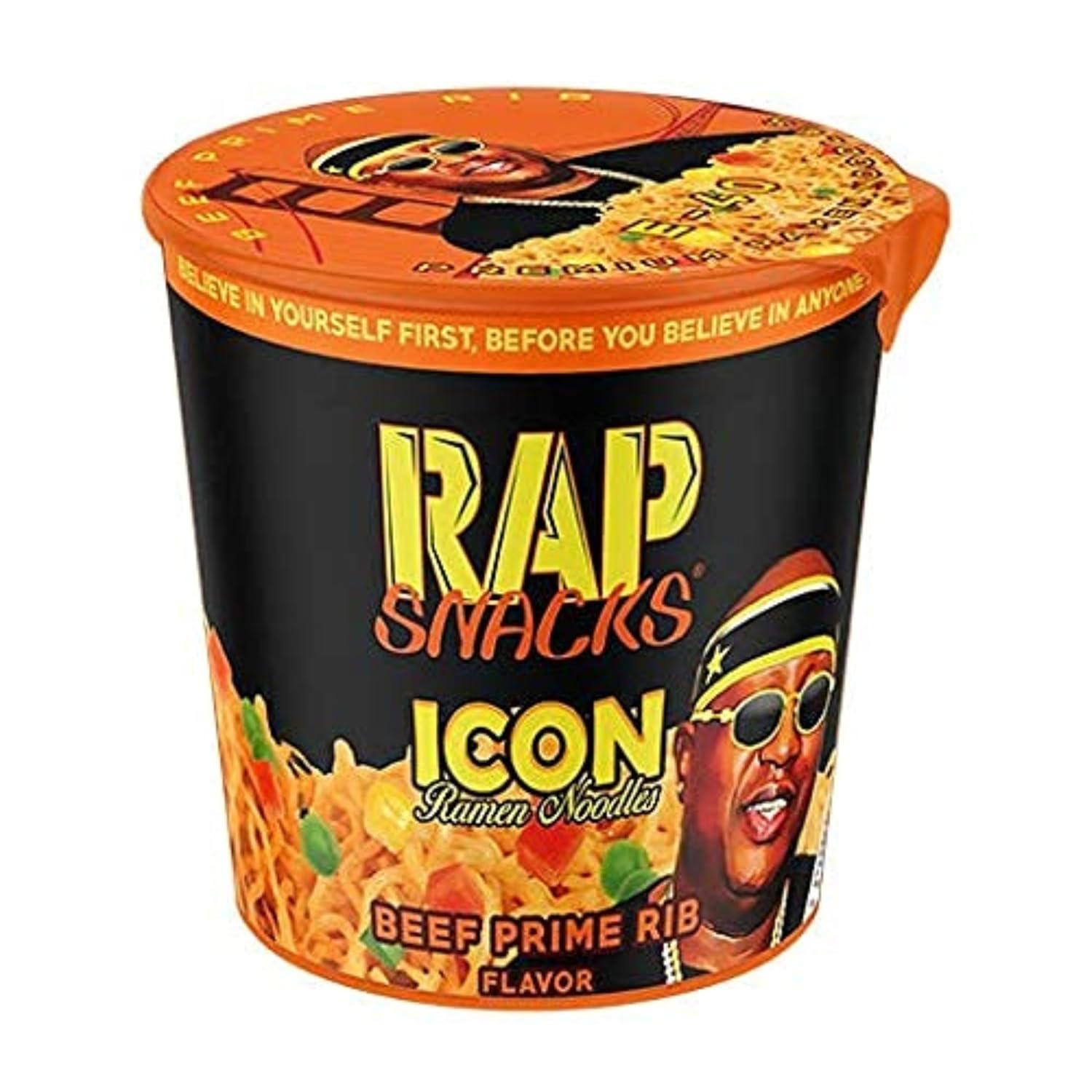 Rap Snacks Beef Prime Rib ICON – Fideos Ramen E-40-Pack de 12