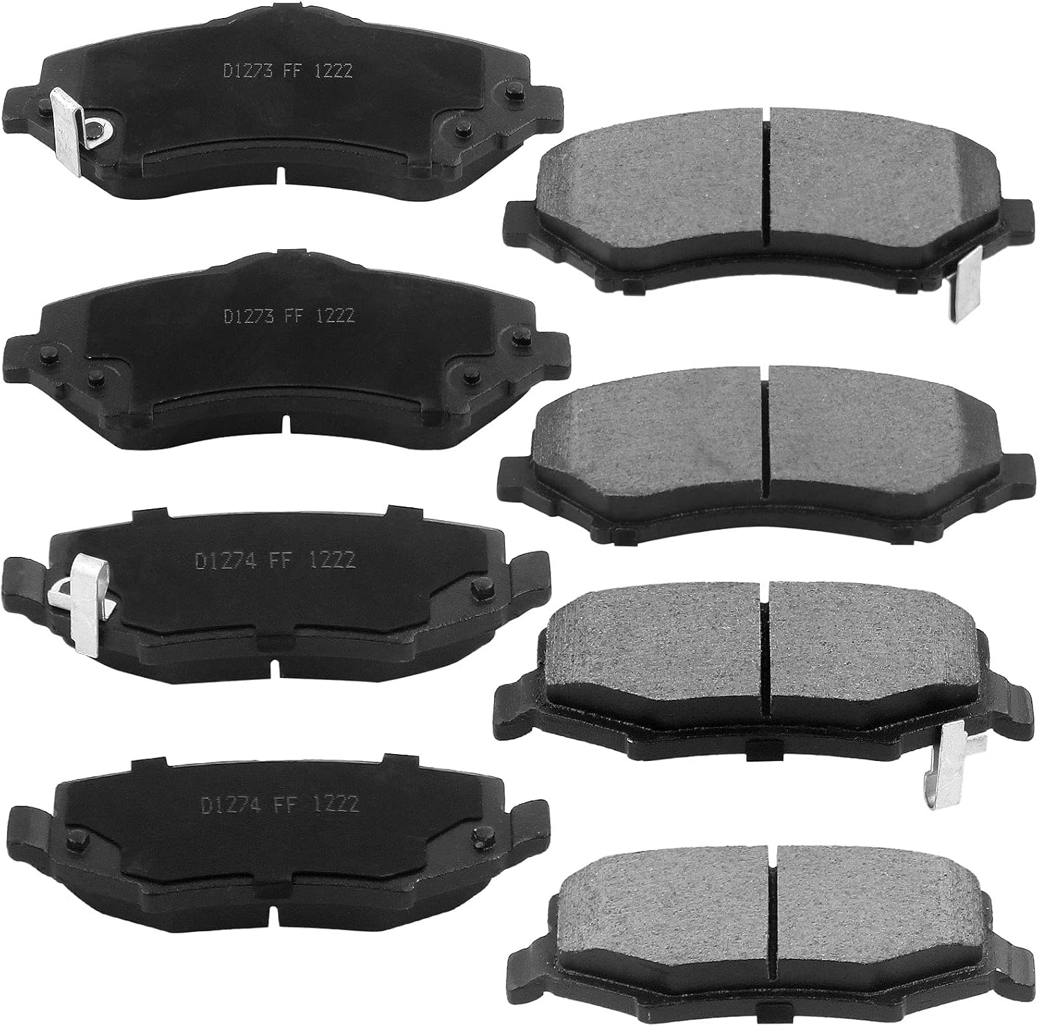 Kit de freno delantero trasero rotores y pastillas de cerámica de repuesto para Jeep Wrangler 2007-2017, Jeep Wrangler Jk 2018 rotor de freno