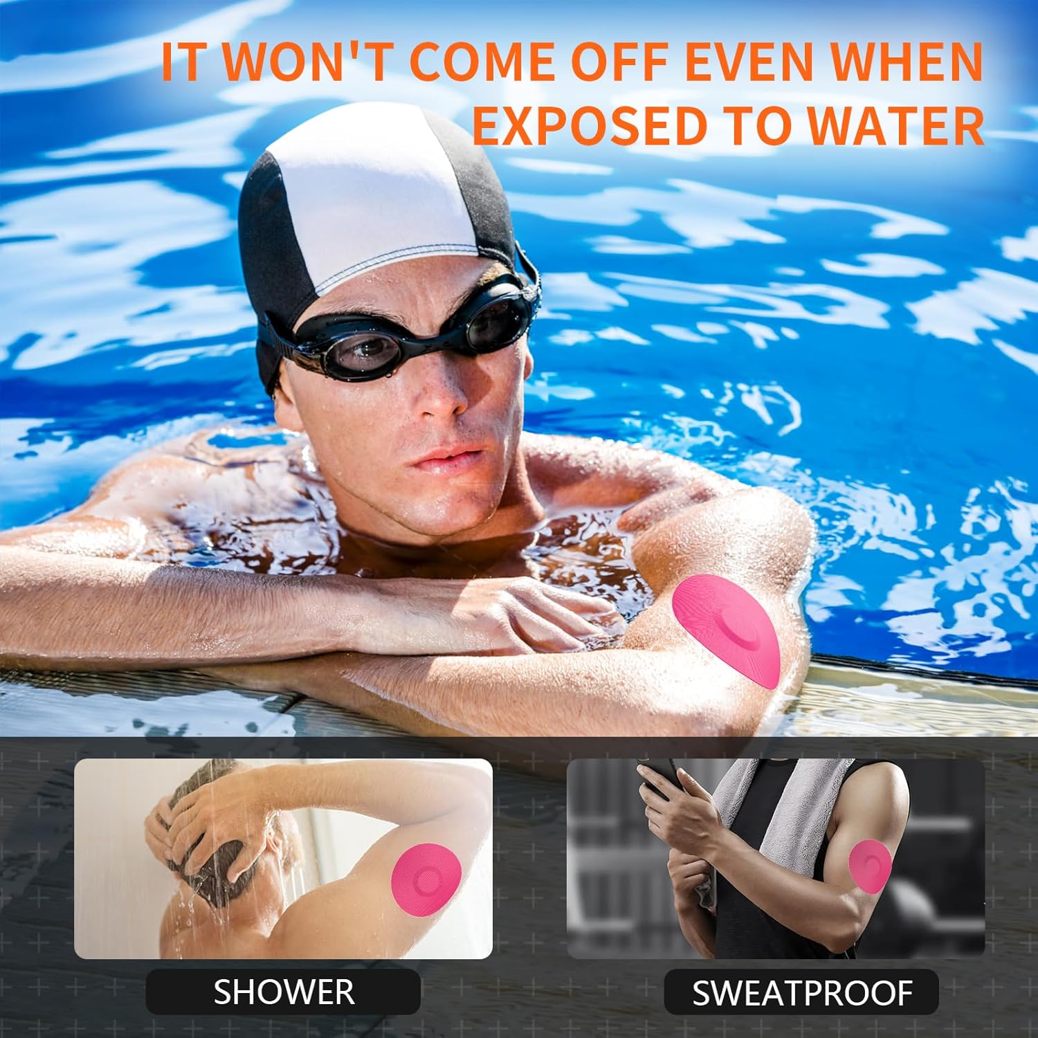 Parches adhesivos para Freestyle Libre 3-20 cubiertas de sensor para Libre 3, impermeable, protector CGM a prueba de sudor, dura 14 días
