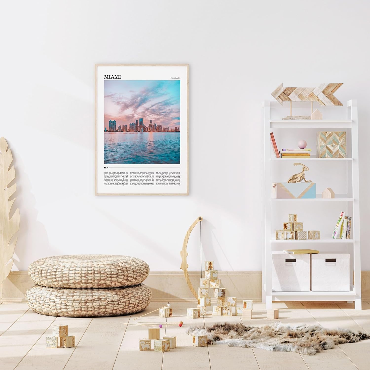Miami Travel Poster 3, Miami Wall Art, Miami Poster Print, Miami Photo, Miami Decor, Florida, USA