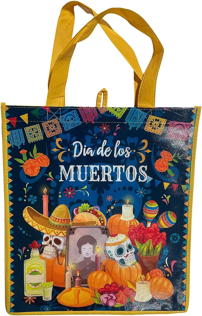 Dia De Los Muertos (Día de los Muertos) Bolsa de mano reutilizable grande coleccionable