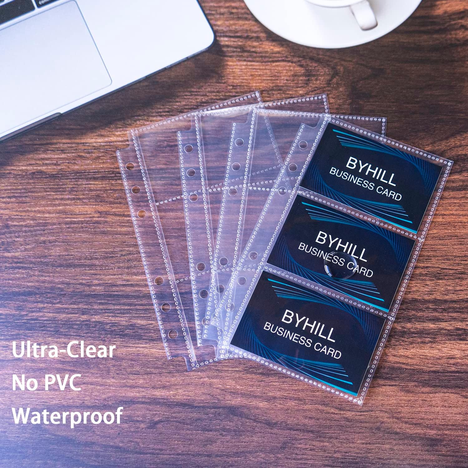 Paquete de 40 fundas para tarjetas de visita A6 de 240 bolsillos, fundas para tarjetas de fotos K-pop ultra transparentes, de doble cara, 3