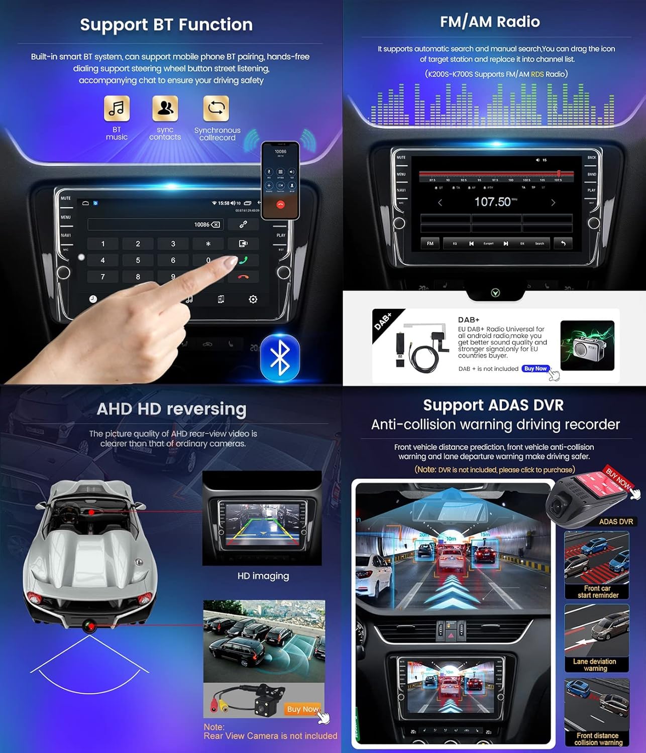 Pantalla de 9 pulgadas 2 DIN estéreo para automóvil Android 11 para Nissan Navara NP300 2011-2016 navegación en el tablero de audio para automóvil,