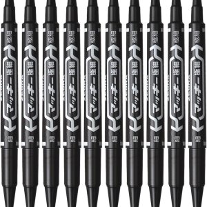 Zebra marcador permanente McKee extra fino B-MO-120-MC-BK Negro 10 piezas Zebra marcador permanente McKee extra fino B-MO-120-MC-BK Negro 10 piezas