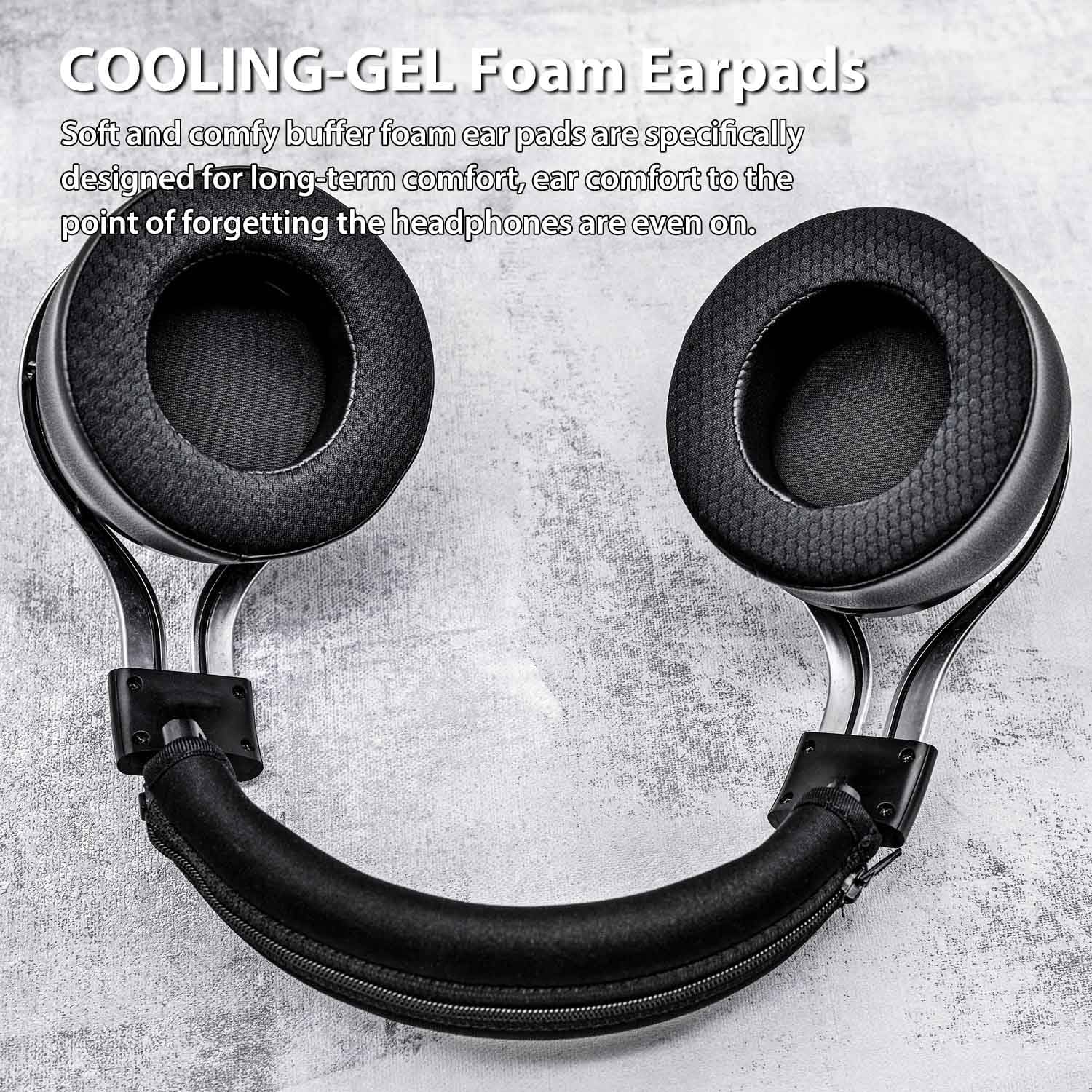 Almohadillas de repuesto compatibles con auriculares LucidSound LS20 LS25 LS30 LS40, almohadillas con espuma viscoelástica de alta densidad (malla