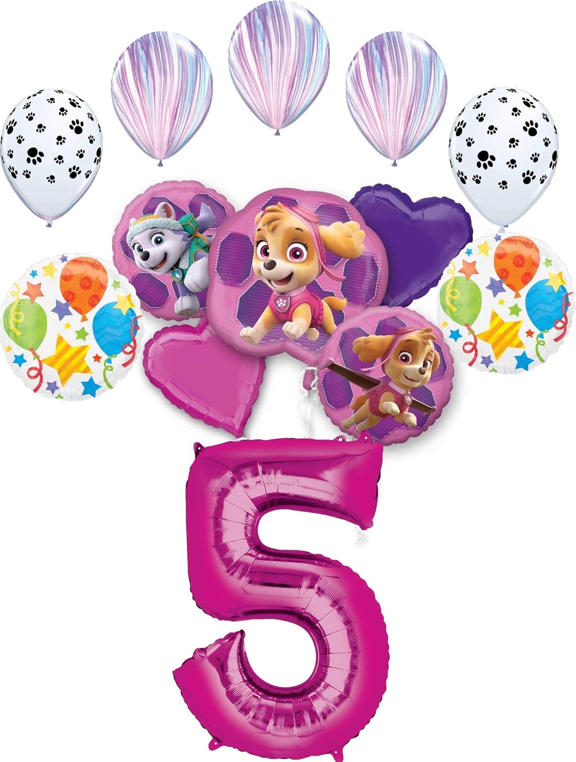 Paw Girl Pups Rescue on Patrol – Suministros para fiesta de cumpleaños número 5