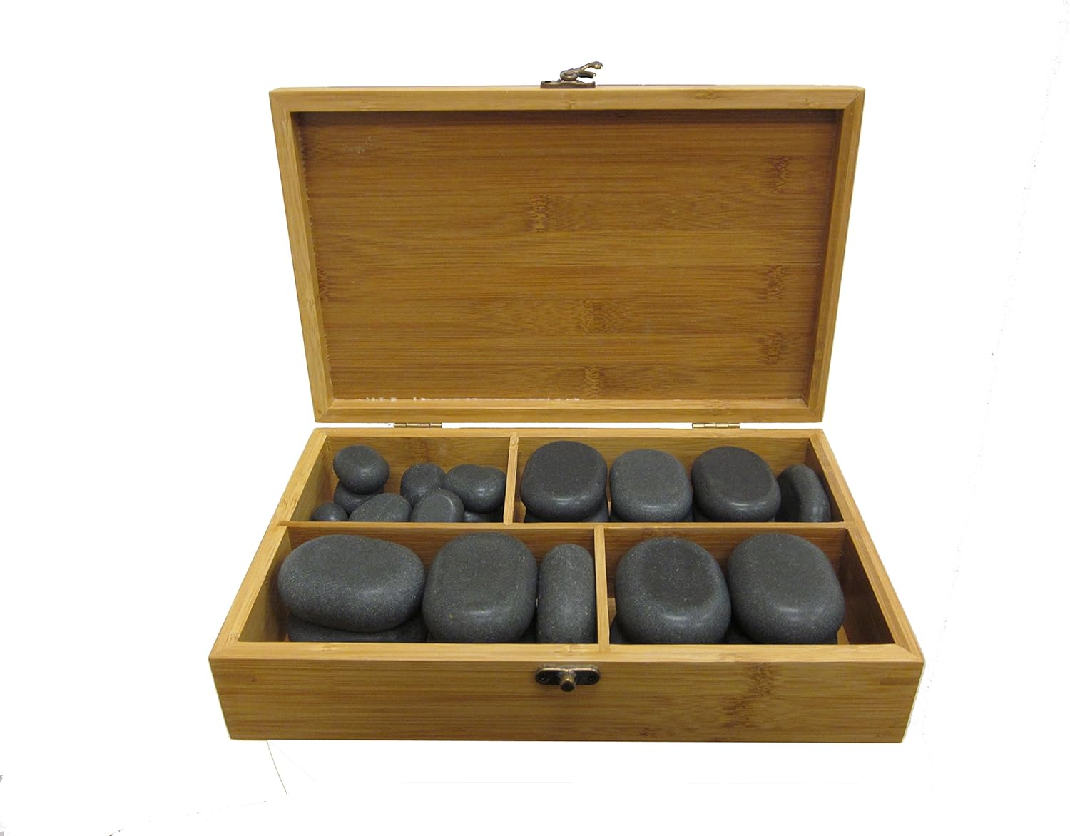 Juego de piedras de basalto para masaje, tratamiento térmico de piedra polaca, 36 piezas
