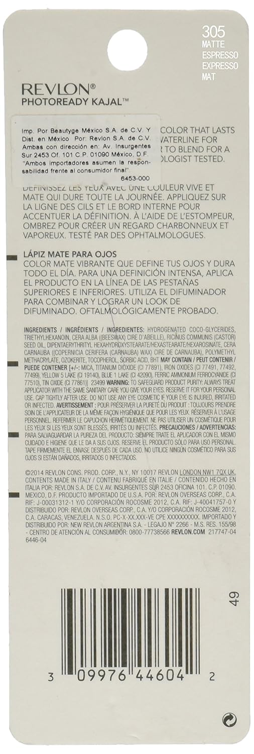Revlon PhotoReady Kajal – Lápiz de ojos, color espresso mate