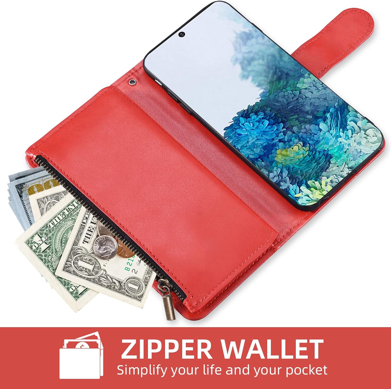 Asuwish Compatible con Samsung Galaxy S20 Glaxay S 20 5G UW 6.2 pulgadas Funda tipo cartera y protector de pantalla de vidrio templado con tapa de