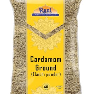 Rani Cardamomo (Elachi) Molido, especia india en polvo, 1.4 oz (40 g)  Todo natural  Sin color añadido  Apto para gluten  Vegano  Sin OMG  Sin sal Rani Cardamomo (Elachi) Molido, especia india en polvo, 1.4 oz (40 g)  Todo natural  Sin color añadido  Apto para gluten  Vegano  Sin OMG  Sin sal