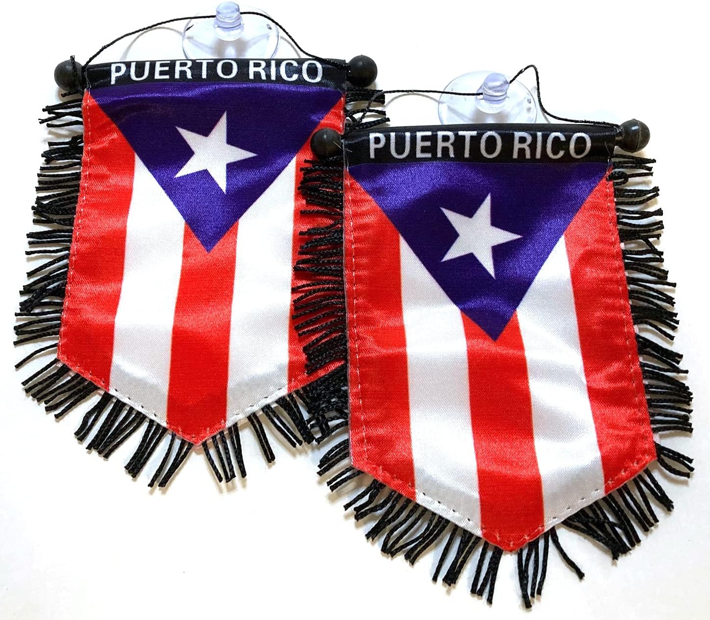 Puerto Rico pequeña bandera puertorriqueña para automóviles hogar pared puerta ventana bandera accesorios decoración colgante decoración pancartas