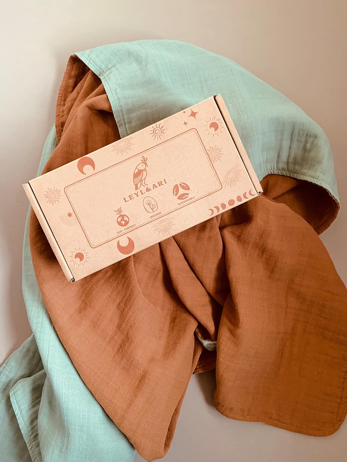 LEYL&ARI Manta básica para niños pequeños, mantas de muselina para niños y niñas, manta de verano para niños pequeños, colcha reversible para bebé,